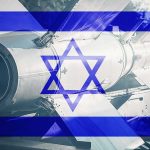 Israeli flag overlay on missile image