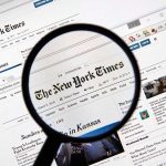 Bongino FBI Takeover Sparks NYT Panic Magnifying glass over The New York Times website.