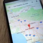 Unexpected Escalation — LA Does The Unthinkable Smartphone displaying map of Los Angeles, California.