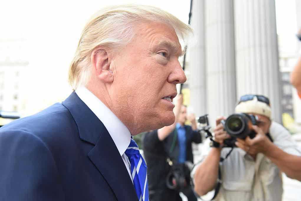 President Trump headed to court.