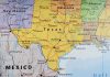 Gen Z Uprising Rocks Mexico—Chaos at Palace Gates Map of Texas and surrounding states with highlighted borders