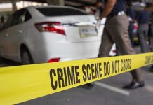 Florida Teen Murder EXPOSED! Crime scene tape blocking off white sedan.