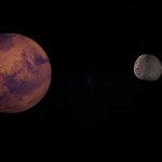 Musk’s Moon Pivot Shocks Space World A depiction of Mars and its moon in outer space