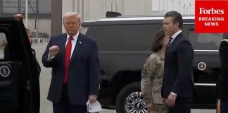 Trump Arrives At Dover Air Force Base For Dignified