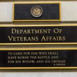 Fast-Tracks: Trump Accelerates Psychedelic Drug Reviews Department of Veterans Affairs building sign with quote.
