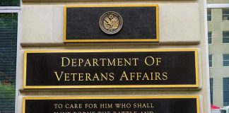 Fast-Tracks: Trump Accelerates Psychedelic Drug Reviews Department of Veterans Affairs building sign with quote.
