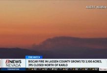 Biscar Fire in Lassen County grows to more than 3,000 acres
