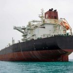 Red Sea Oil Route Under Pressure Large oil tanker anchored in calm sea