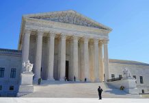 Supreme Court building with grand columns and steps