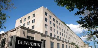 Department of State building exterior on a sunny day