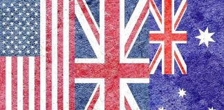 MI5 Internship Faces Scrutiny Over Race-Based Eligibility Composite of the US, UK, and Australian flags with a textured, grunge overlay