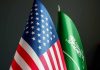 United States and Saudi Arabia flags side by side