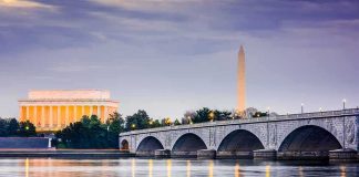 The Government Pointed Fingers—Now It’s Pointing at Itself Arlington Memorial Bridge with monuments at dusk