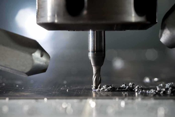 shutterstock_316822442-2 CNC milling bit cutting metal surface