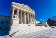 Supreme Court building with grand marble columns