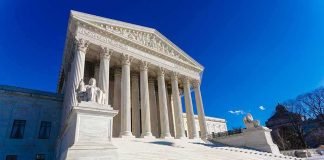 Ballroom Fight Sparks White House Backlash Supreme Court building with grand marble columns