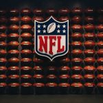 Sweeney’s Nude Ad – Lines Crossed? NFL shield logo over wall of footballs