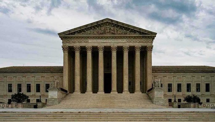 shutterstock_2304961451 Supreme Court building with grand columns and steps