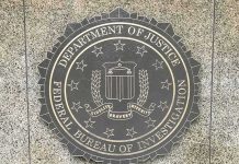 FBI seal on a granite wall