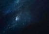 night sky with stars and faint nebula