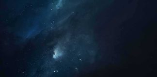 night sky with stars and faint nebula