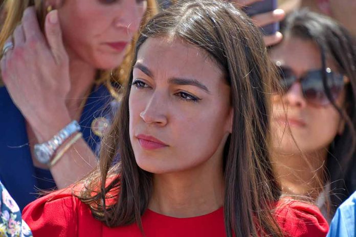 Protesters Heckle AOC Amid News Conference