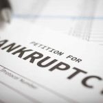 Petition for bankruptcy document with pen