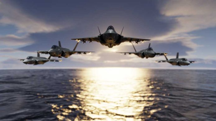 1593281419 featured image Five fighter jets flying over the ocean
