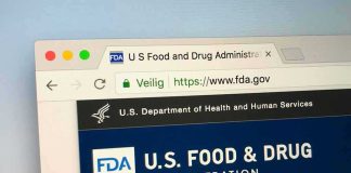 FDA website on a computer screen
